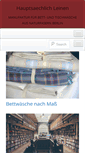 Mobile Screenshot of hauptsaechlich-leinen.de